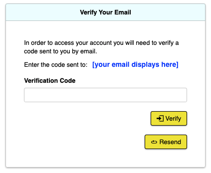 Member ID Email Verification