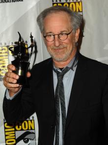 Steven Spielberg with his Inkpot Award (2011)