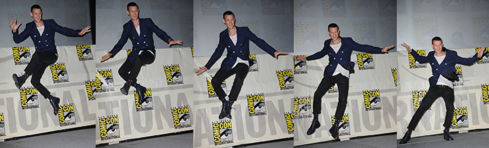 Matt Smith knows how to make an entrance! Photo by Albert L. Ortega © 2013 SDCC